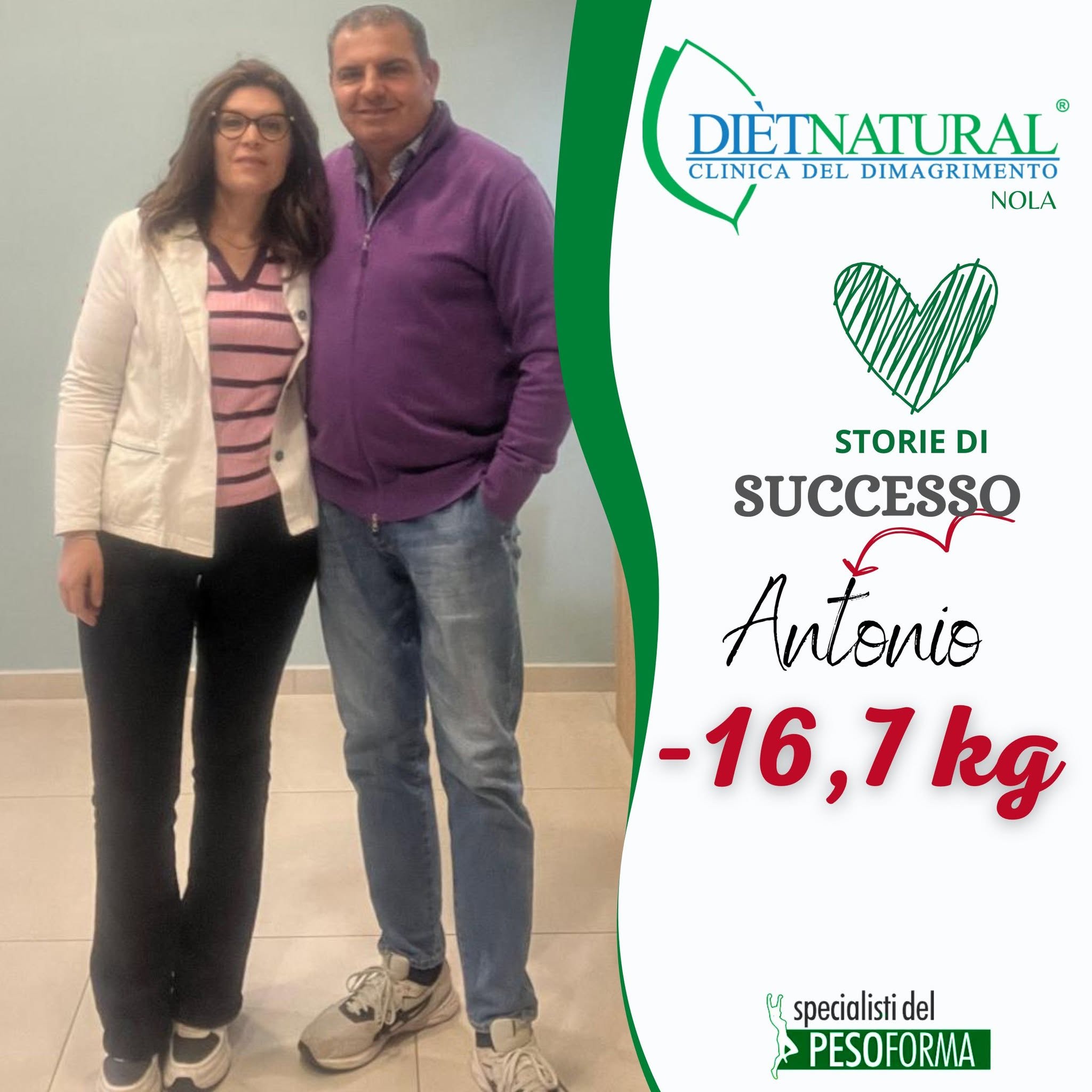 Antonio: testimonianza nel centro Di&egrave;tnatural di Nola