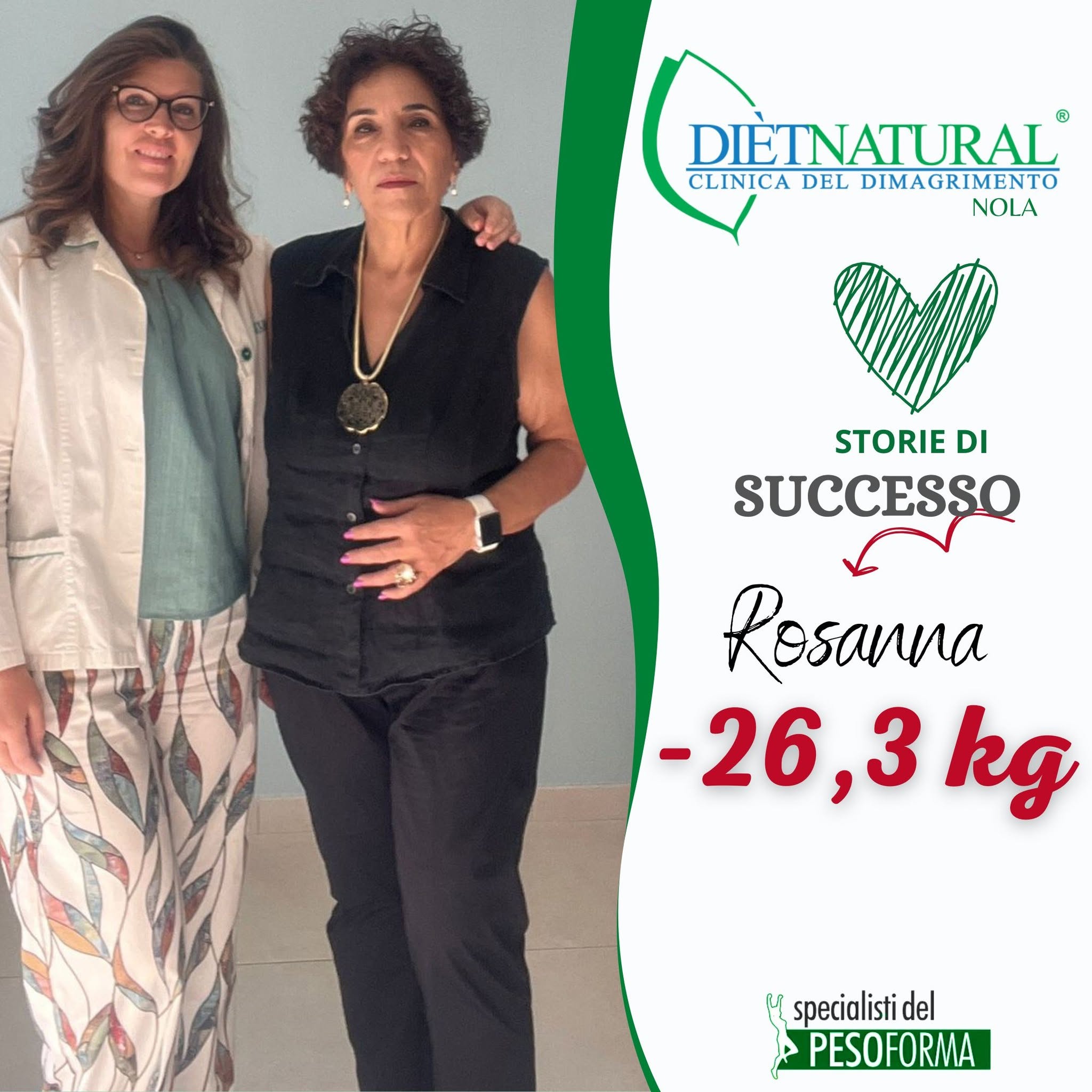 Rosanna: testimonianza nel centro Di&egrave;tnatural di Nola